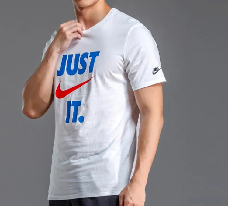 Nike T Shirts Men White-3