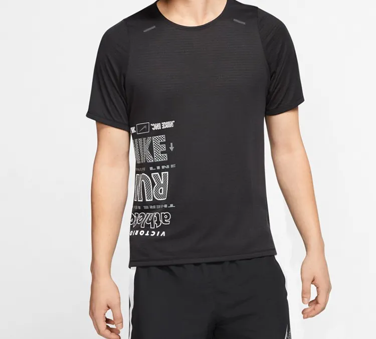 Nike T Shirts Men Black-3