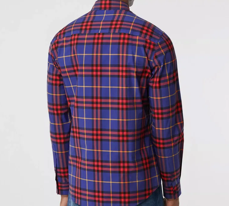 Burberry Shirts Men Purple-2