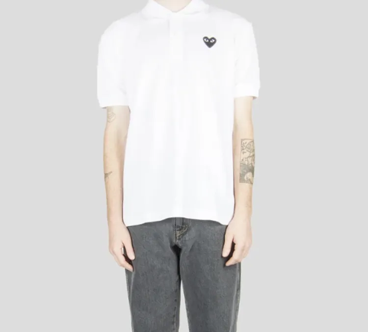 CDG Play Polo Shirt Men's White-3