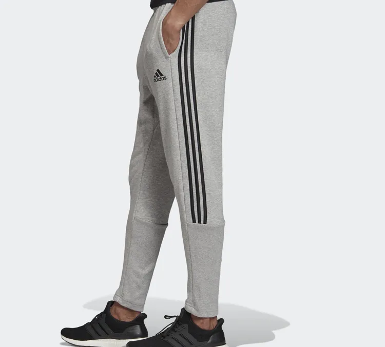 Adidas Knitted Sweatpants Men Gray-2