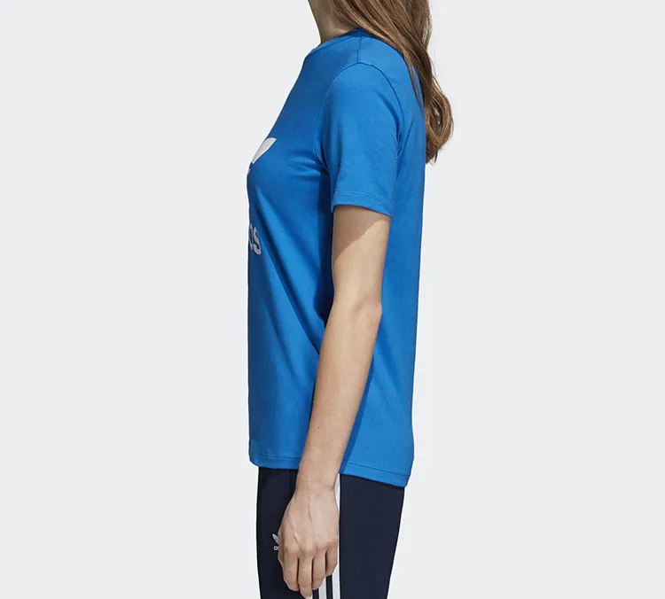 Adidas Originals Set in Sleeve T Shirt Women's Bird Feather Blue-3