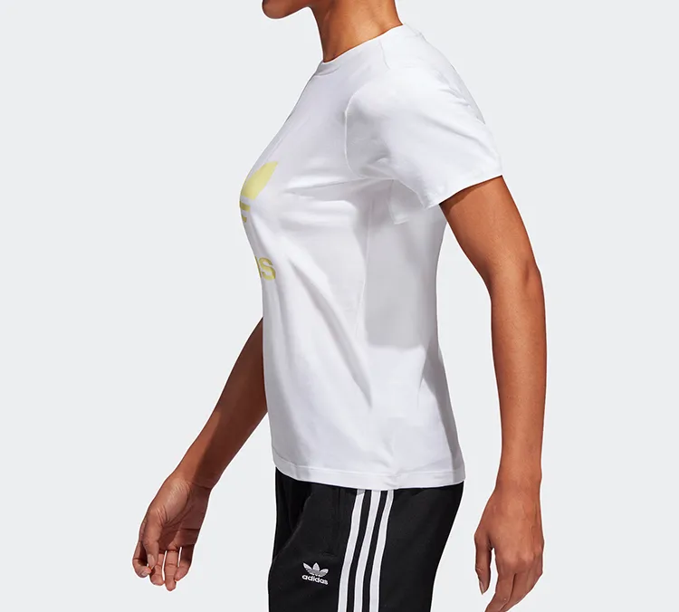 Adidas Originals Set in Sleeve T Shirt Women's White-2