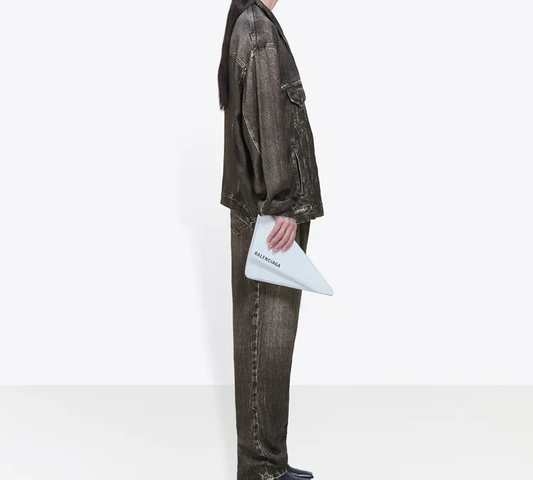 Balenciaga Oversized Acid Wash Denim Jacket-3