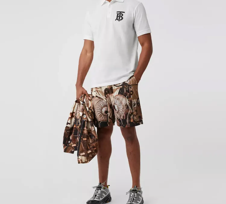 Burberry Polo Shirt Men's White-2