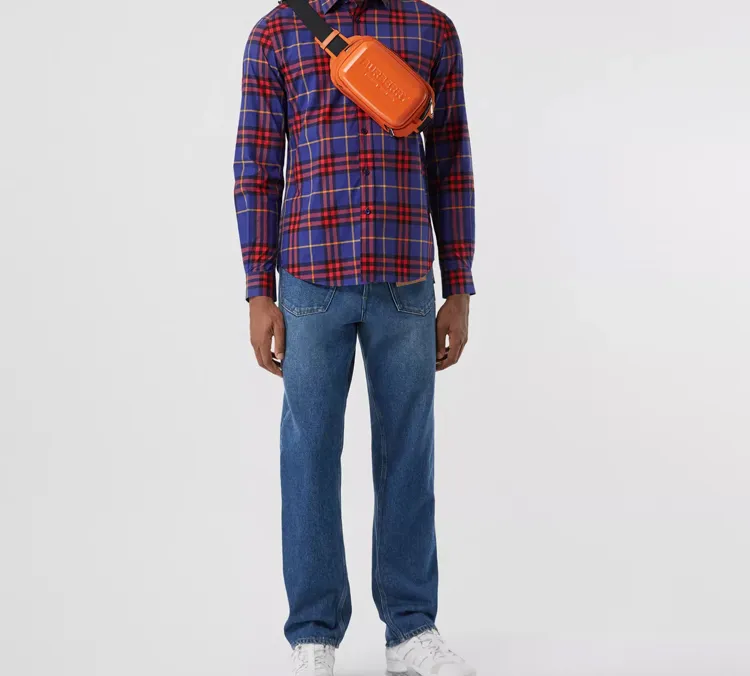 Burberry Shirts Men Purple-3
