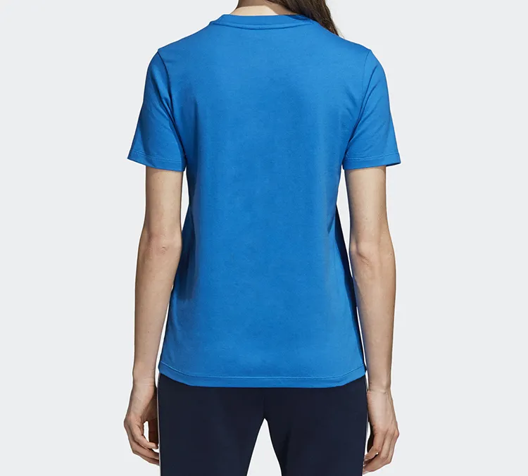 Adidas Originals Set in Sleeve T Shirt Women's Bird Feather Blue-4