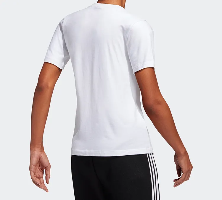 Adidas Originals Set in Sleeve T Shirt Women's White-3