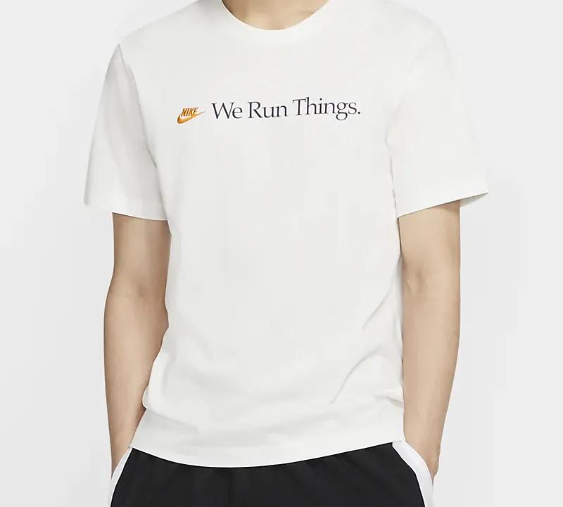 Nike T Shirts Men White-3