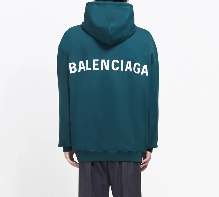Balenciaga Sweatshirt Loose Fit Style Men's Plum Green-2