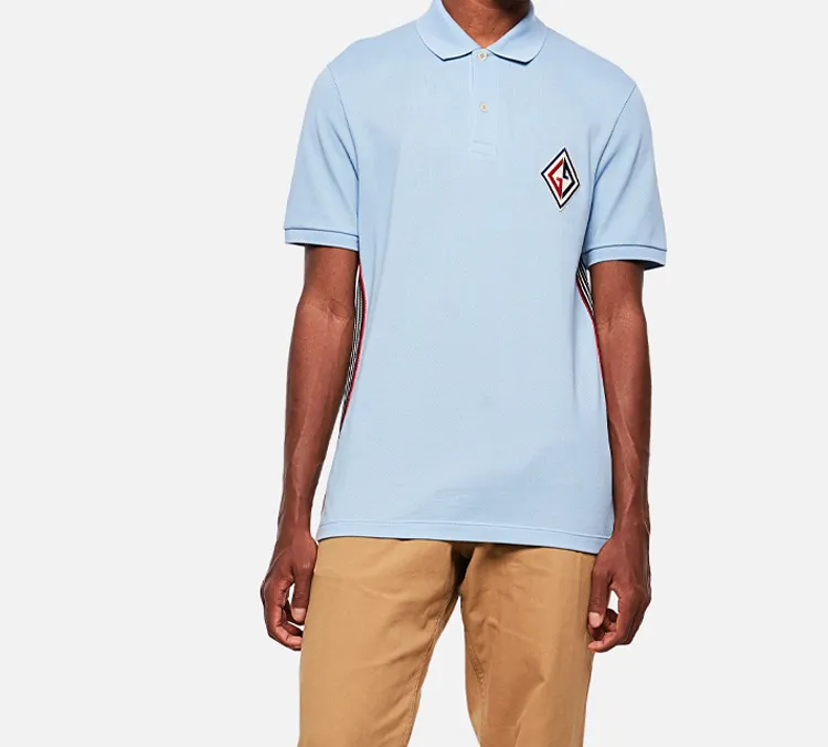GUCCI Polo Shirts Men Light Blue-1