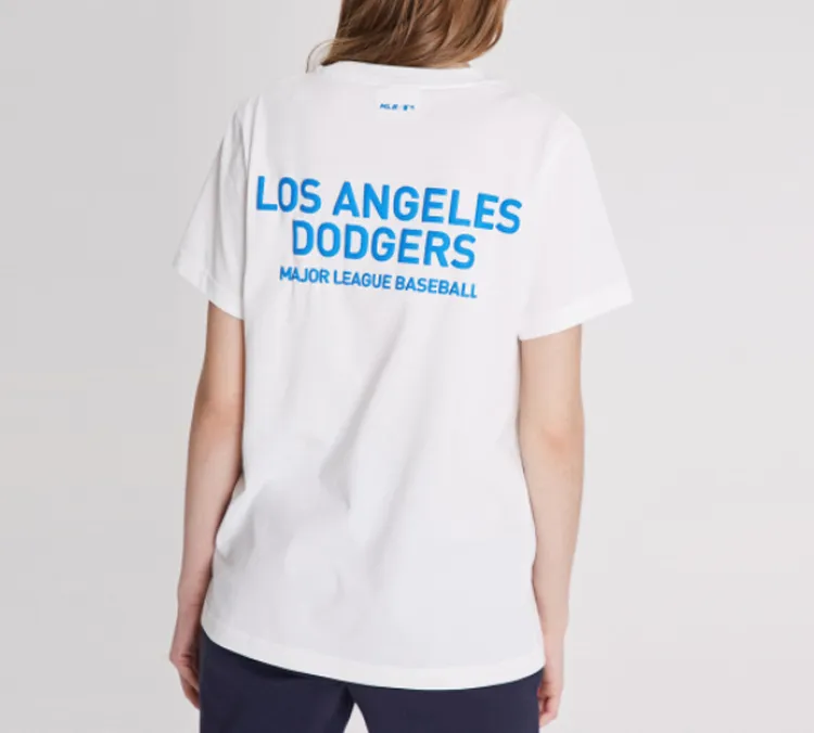 MLB Los Angeles Dodgers T Shirts Unisex White-4