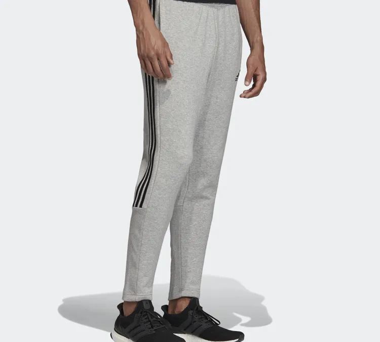 Adidas Knitted Sweatpants Men Gray-4