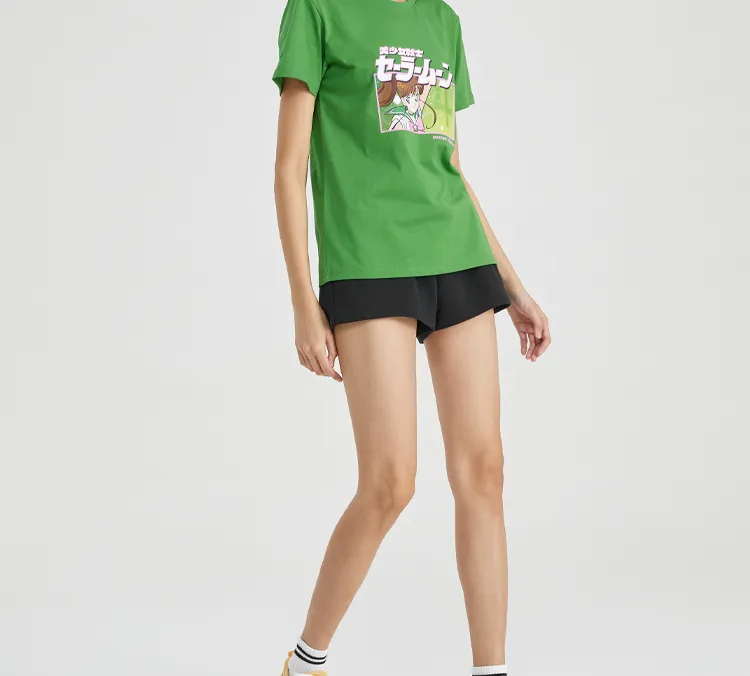 Skechers x MEISHAONVZHANSHILIANMING T-Shirt Women's Bright Green-4