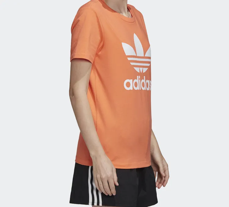 Adidas Originals T Shirt Women's Coral Pink-5