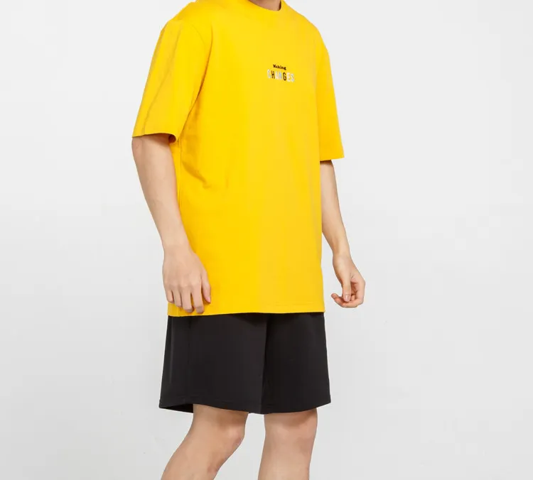 PUMA T Shirts Men Gold-5