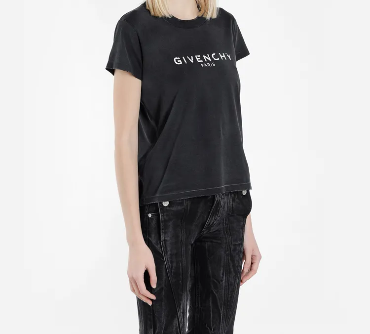 Givenchy Paris Oversized T shirt Black-3