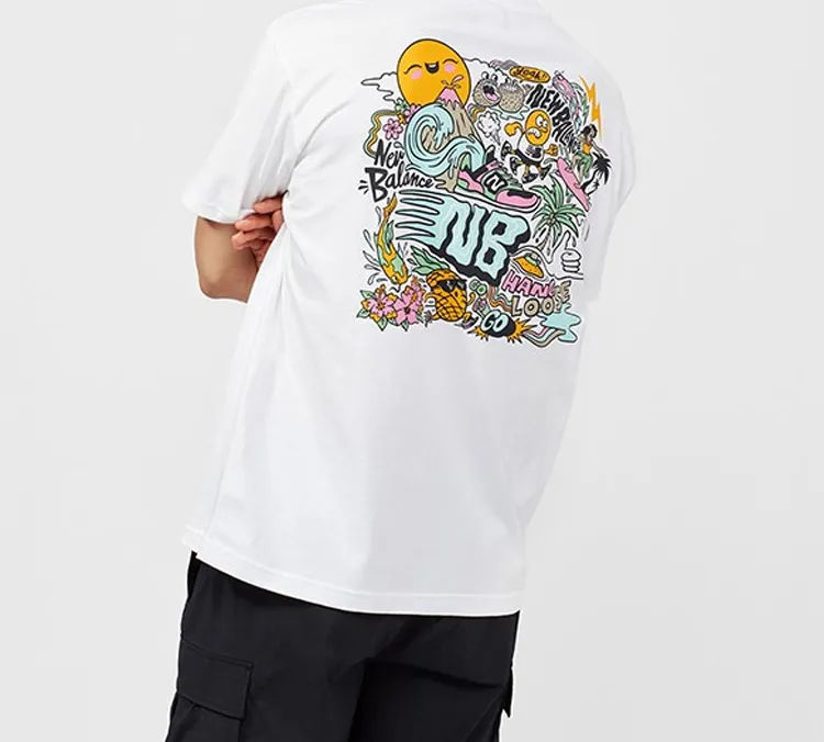 New Balance T Shirt Unisex White-3
