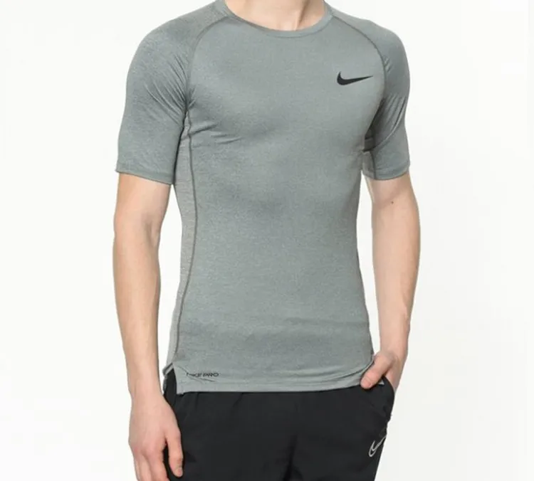 Nike T Shirt Men's Light Smoke Gray-3