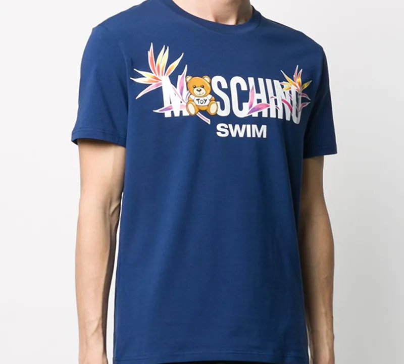 MOSCHINO T-Shirts Men Blue-1