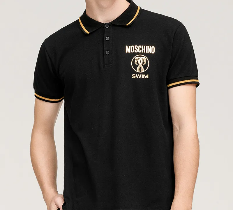 MOSCHINO Polo Shirts Men Black-3