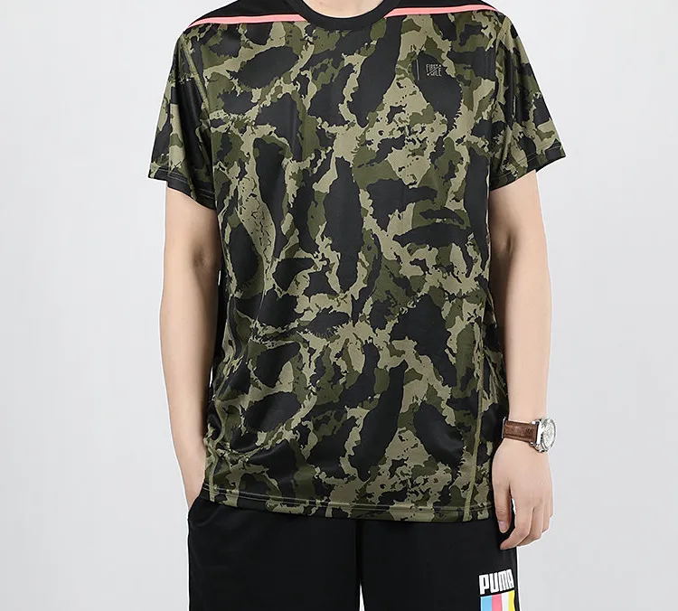 PUMA X FIRST MILE Camo T-Shirts Men Umber Olive-2