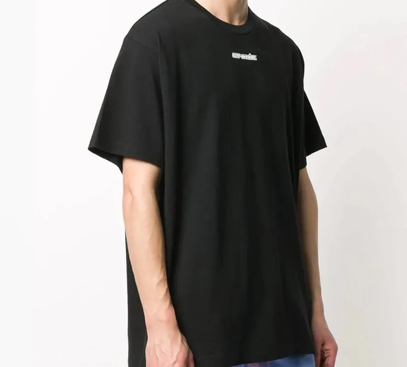 OFF WHITE Marker Blue Arrows Oversized Tee-4