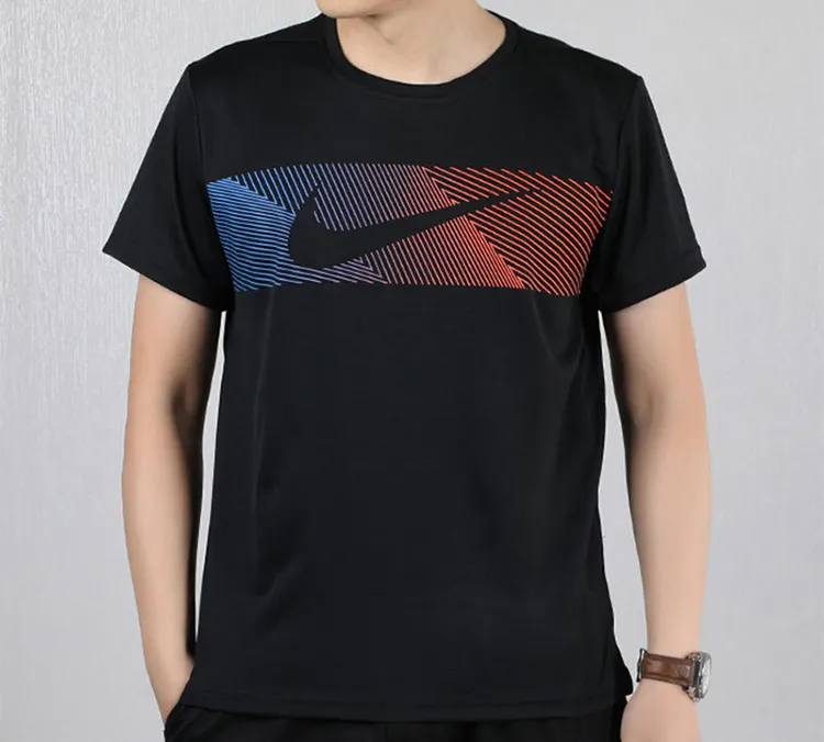 Nike Dri Fit T Shirts Men Black-4