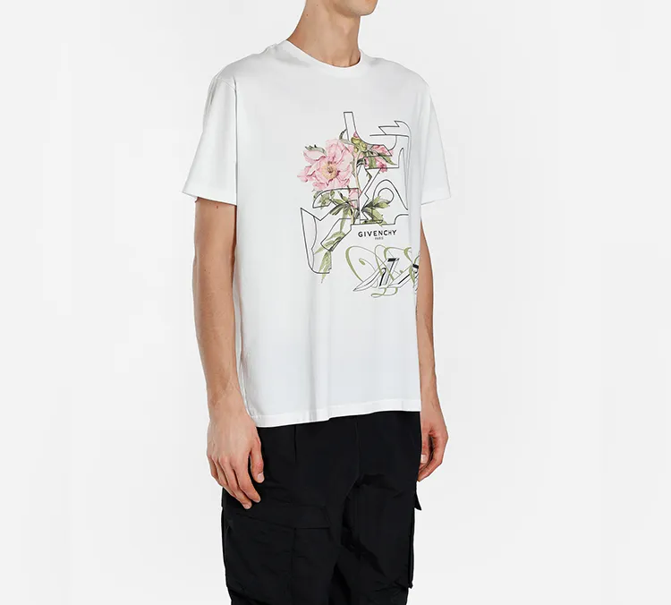 Givenchy T Shirts Men White-5