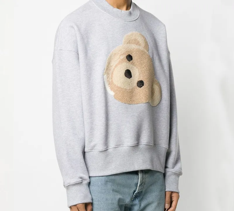 PALM ANGELS Sweatshirts Men Gray-3