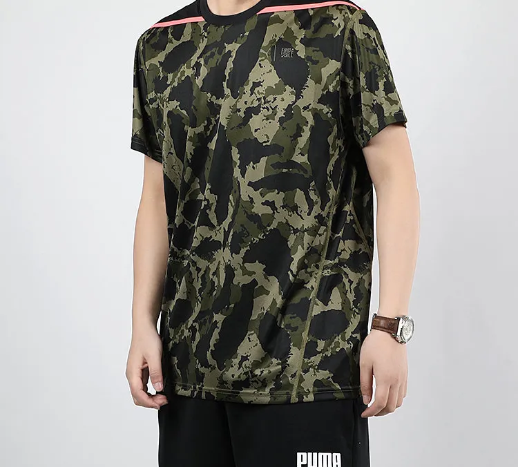 PUMA X FIRST MILE Camo T-Shirts Men Umber Olive-3