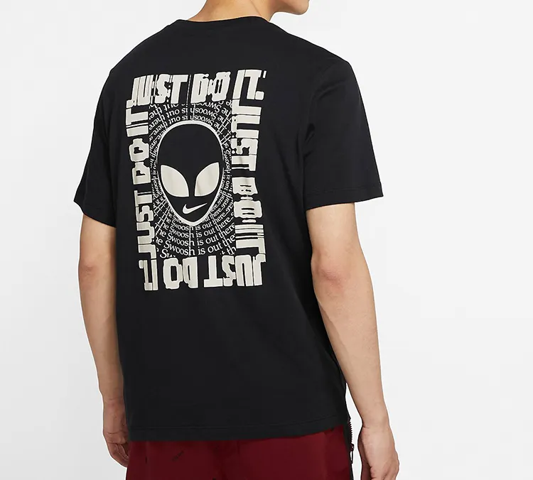 Nike T Shirts Men Black-5