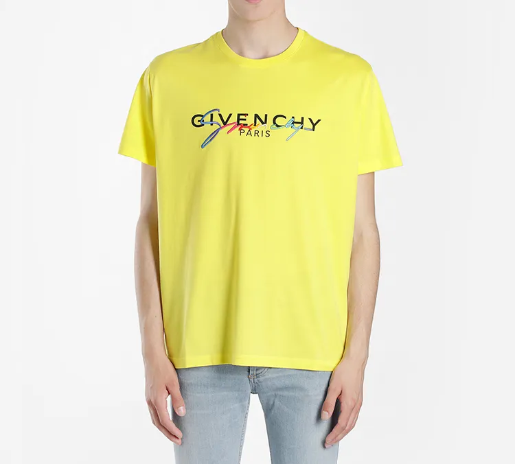 Givenchy T-Shirts Men Yellow-1
