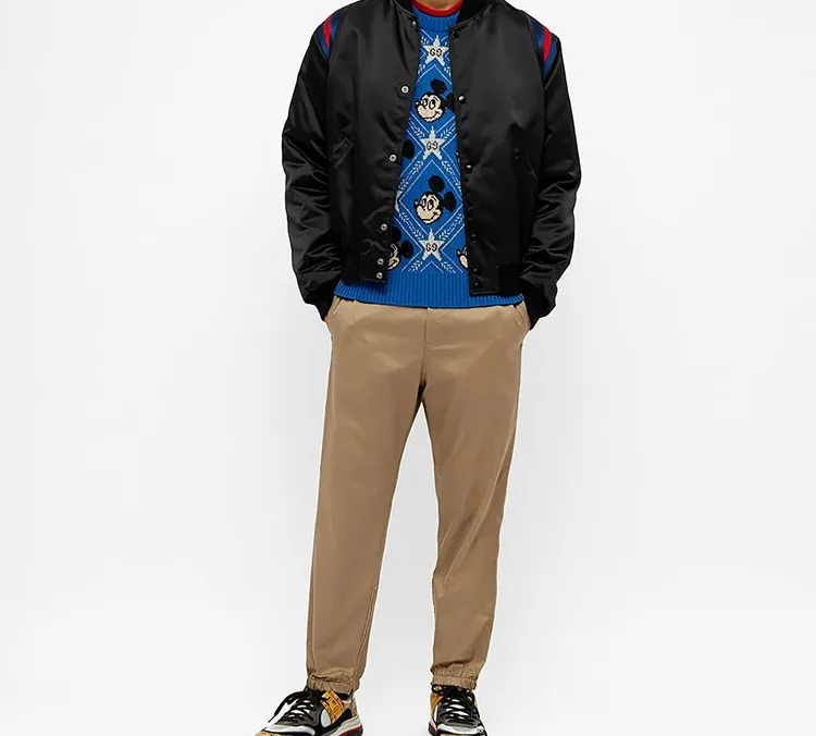 Disney X GUCCI Sweaters Men Bright Blue-3