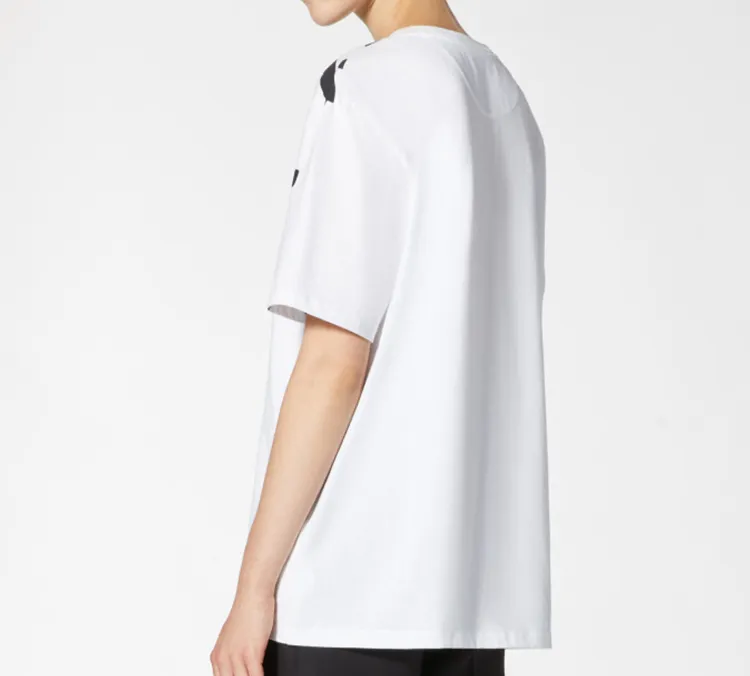 Valentino Drop Shoulder Sleeve T Shirt Women's White-3