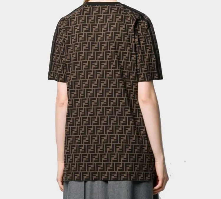 FENDI T Shirt Women's Dark Brown-4