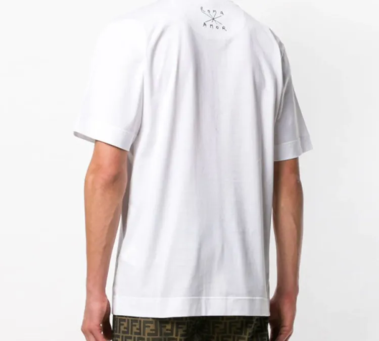 FENDI T Shirts Men White-5