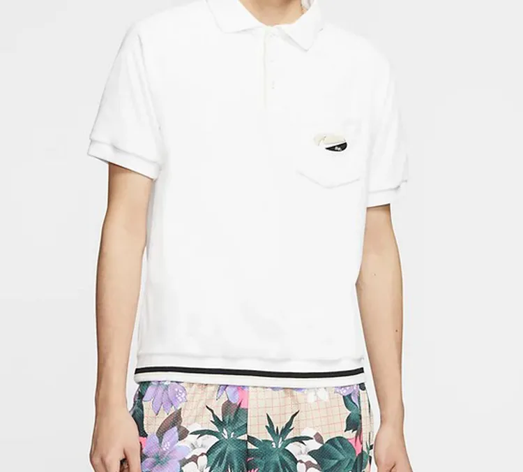 Nike Polo Shirts Men White-3