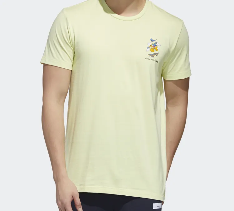 Adidas Neo T Shirt Men's Yellow-2