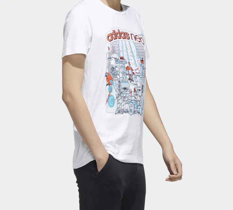 Adidas Neo T Shirts Men White-4