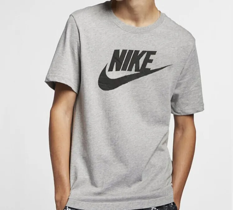 Nike T Shirts Men Gray-2