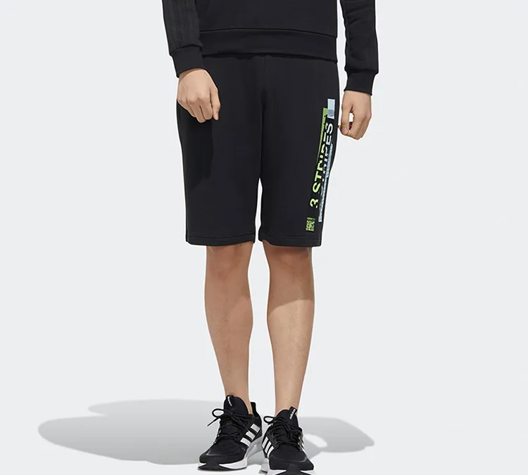 Adidas Neo Fitted Shorts Men's Black-2