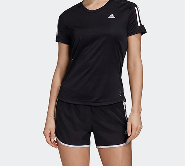 Adidas Set in Sleeve T Shirt Women's Black-2