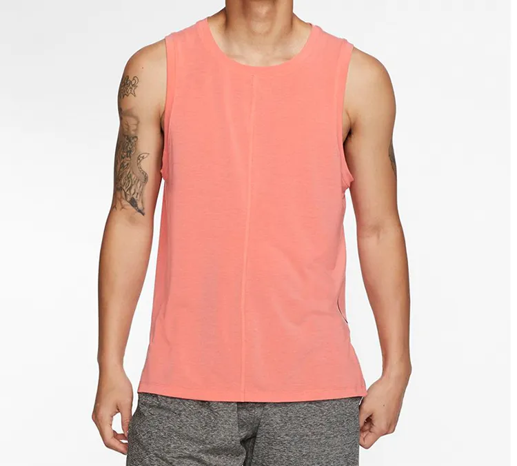 Nike Dri Fit Tank Tops Men Ash Red-2