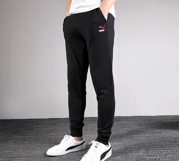 PUMA Leisure Sport Knitted Sweatpants Men Black-6