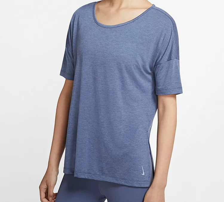 Nike T Shirts Women's Blue-2