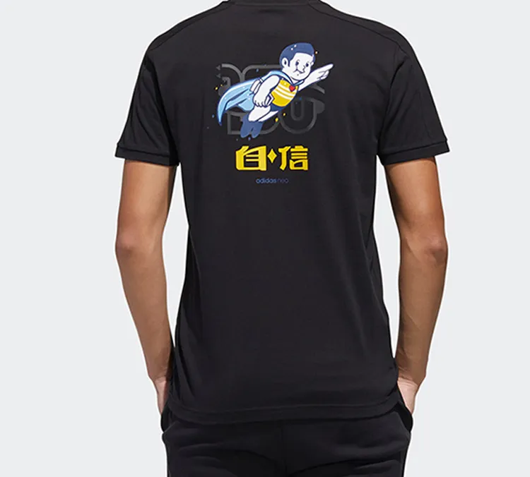 Adidas Neo T Shirts Men Black-3