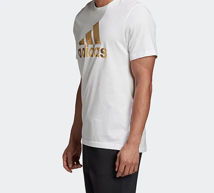 Adidas Set in Sleeve T Shirt Men's White-2