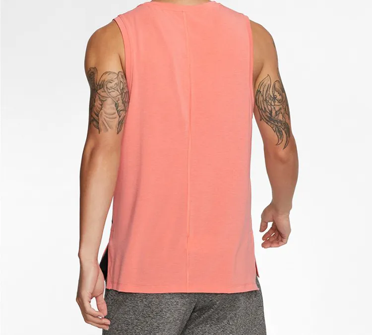 Nike Dri Fit Tank Tops Men Ash Red-3