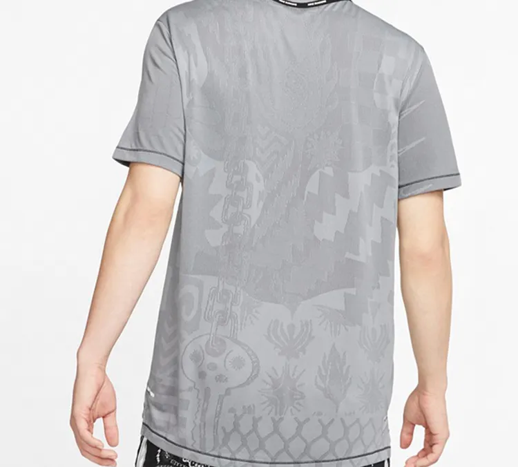 Nike Set-in Sleeve T-Shirt Men's Gray-3